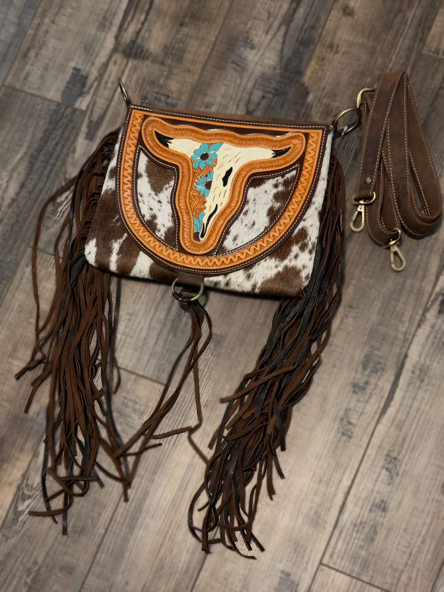 The Caroline Crossbody Cowhide Purse