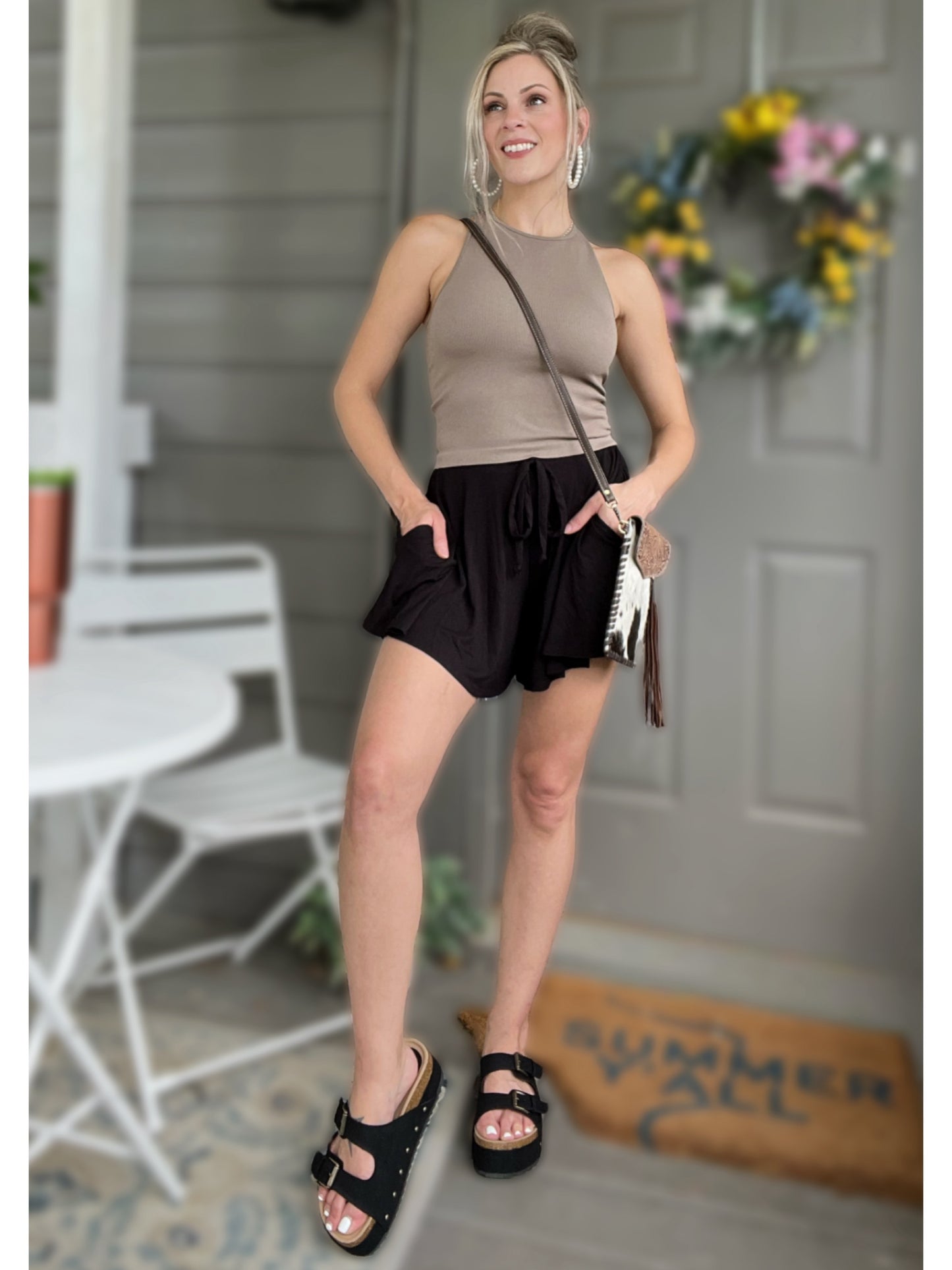 On The Go Girl Drawstring Shorts - Cassie's Creekside Boutique