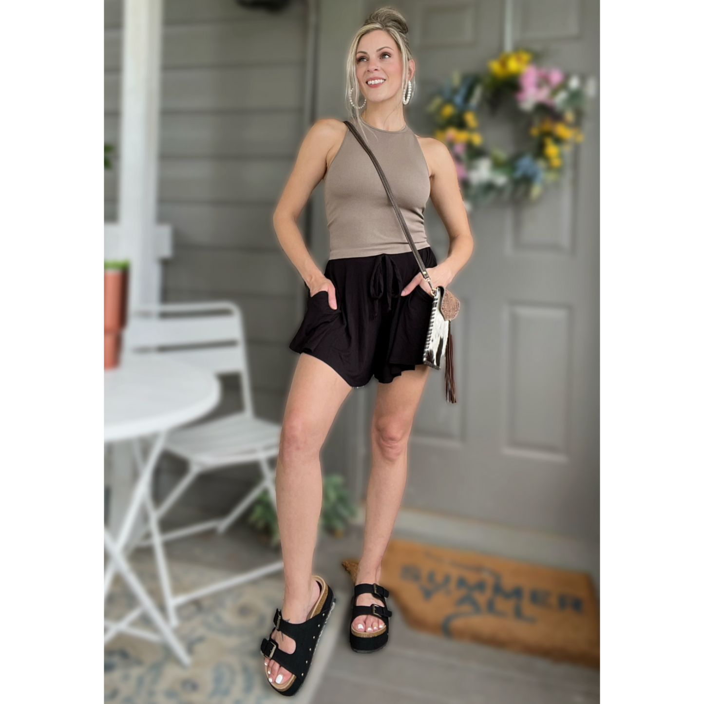 High Neck Racerback Tank Top - Cassie's Creekside Boutique
