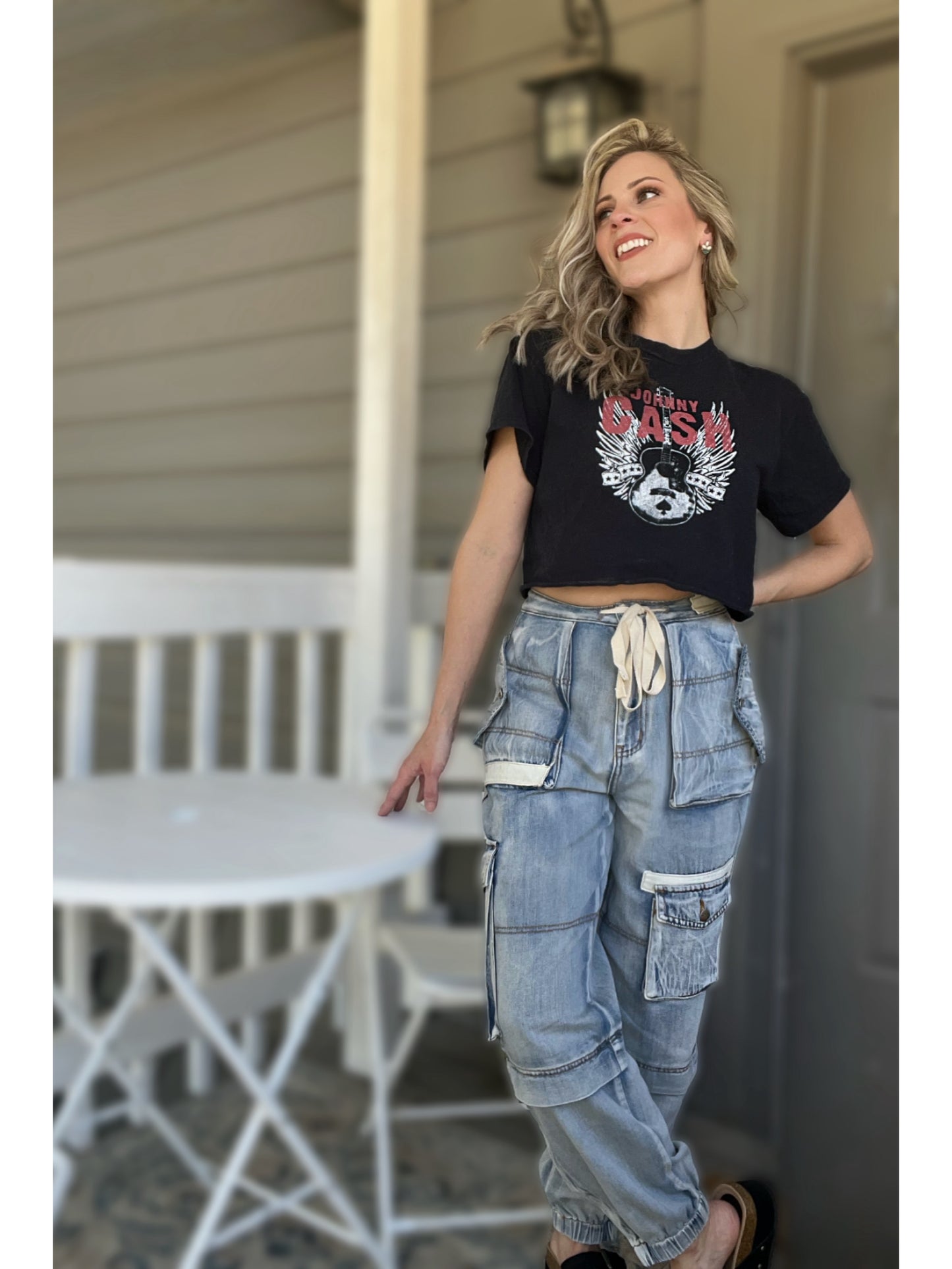 Cassie Denim Joggers - Cassie's Creekside Boutique