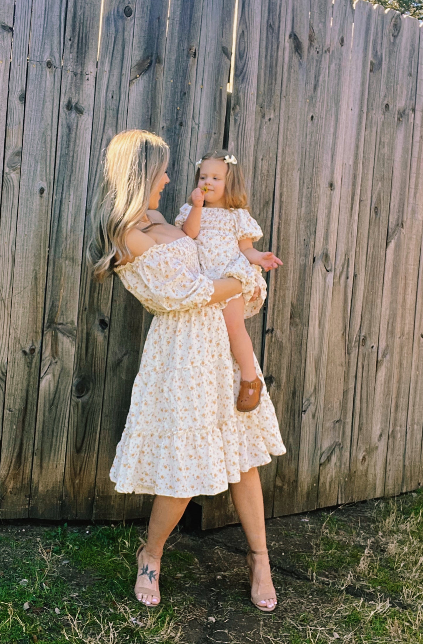 Mommy and Me Yellow Floral Dress - Cassie's Creekside Boutique
