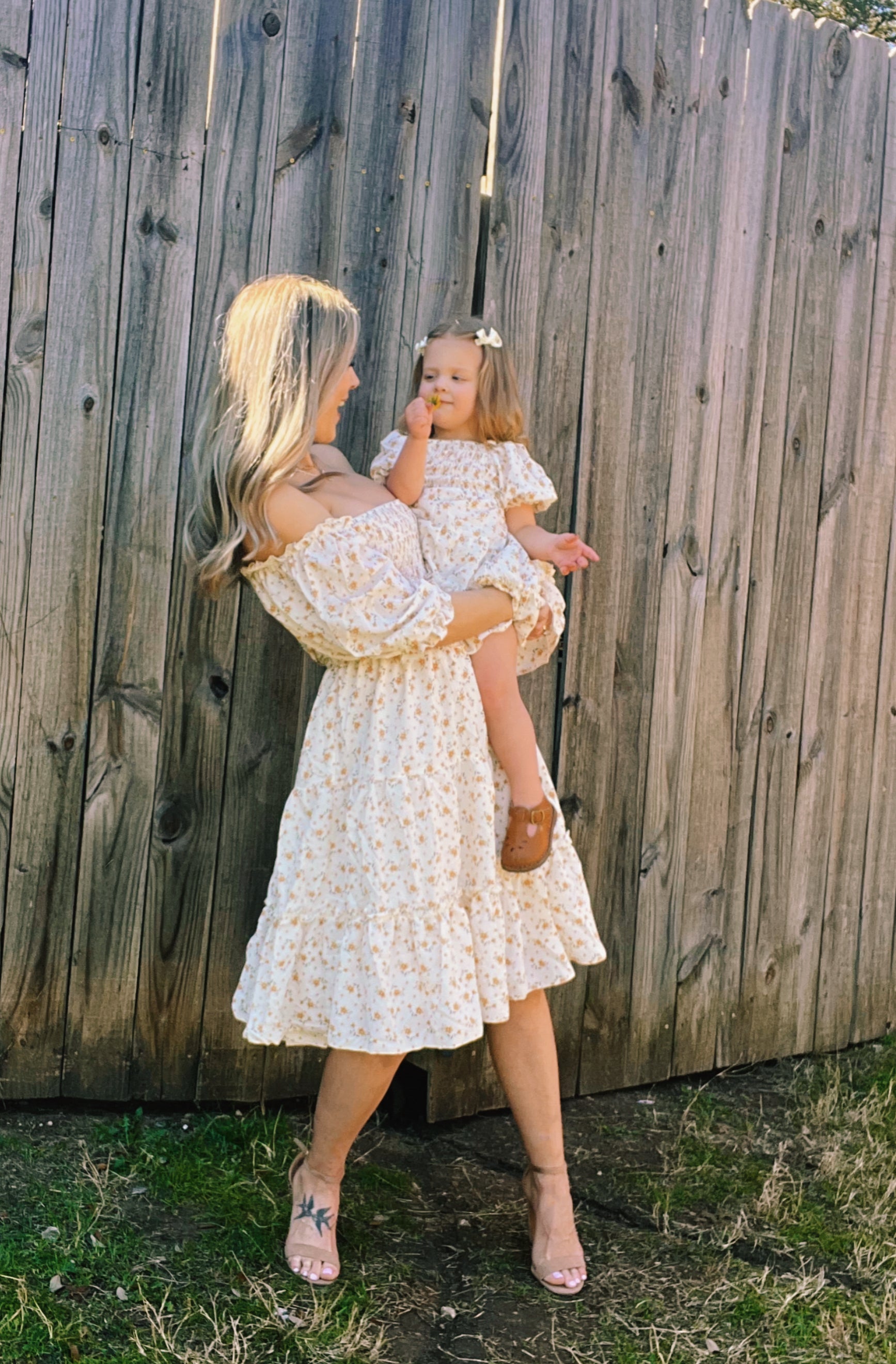 Mommy and Me Yellow Floral Dress - Cassie's Creekside Boutique