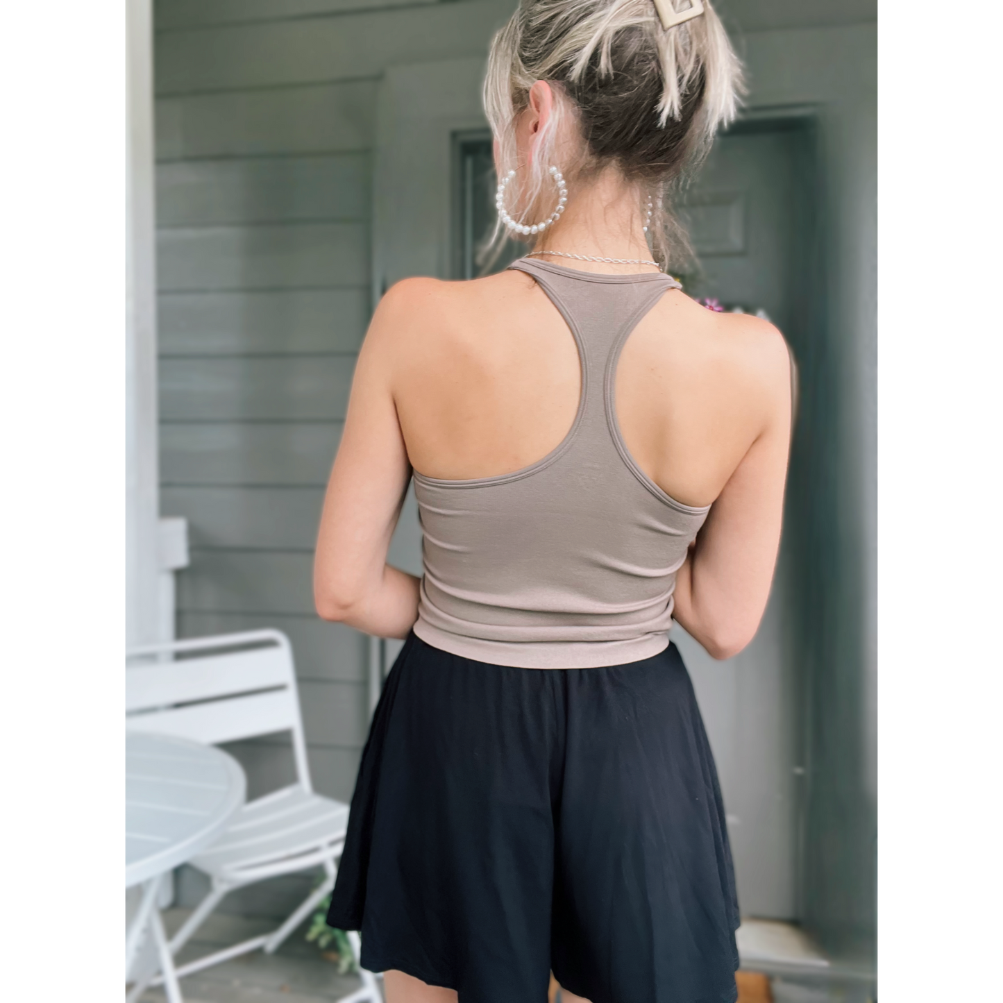 High Neck Racerback Tank Top - Cassie's Creekside Boutique
