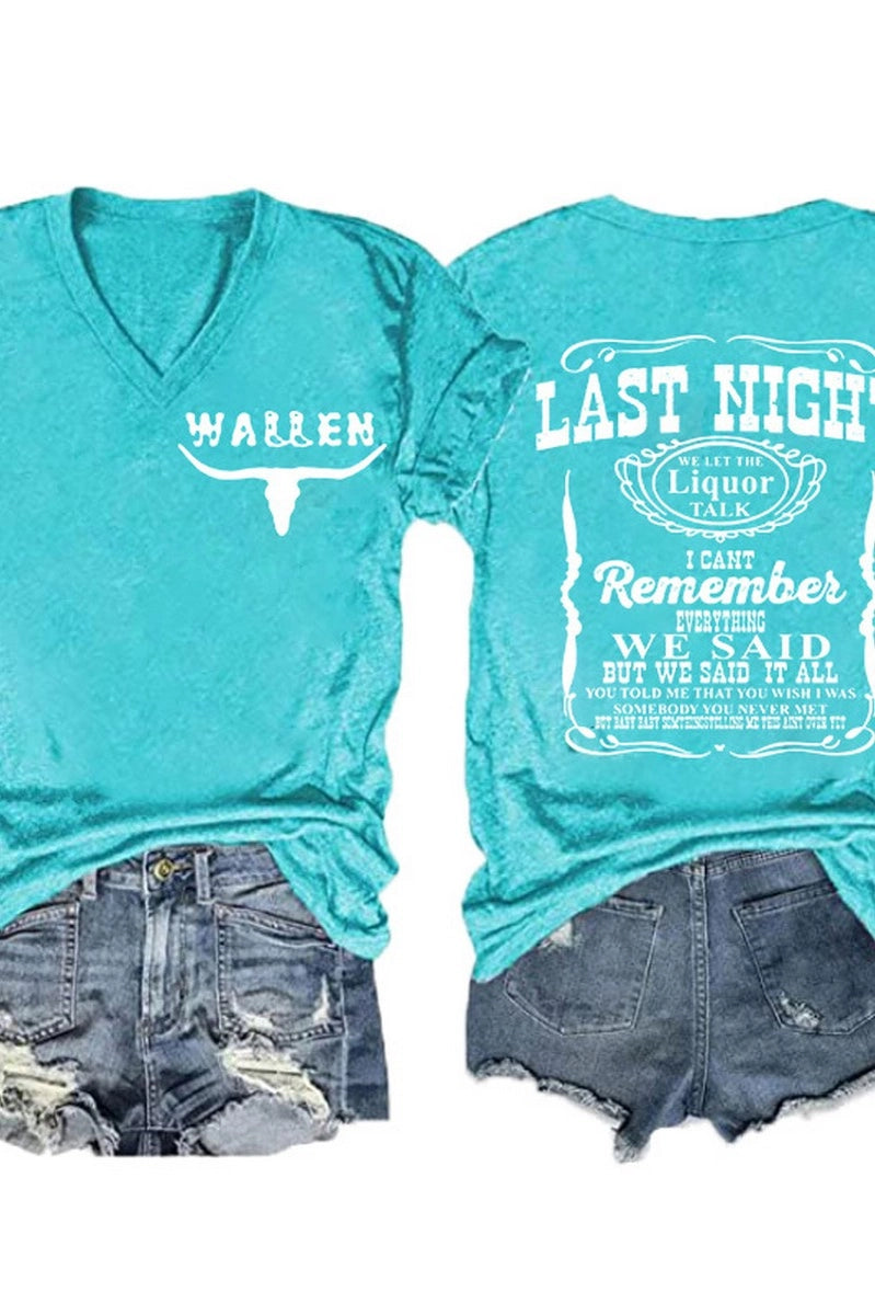 Wallen Last Night T-Shirt