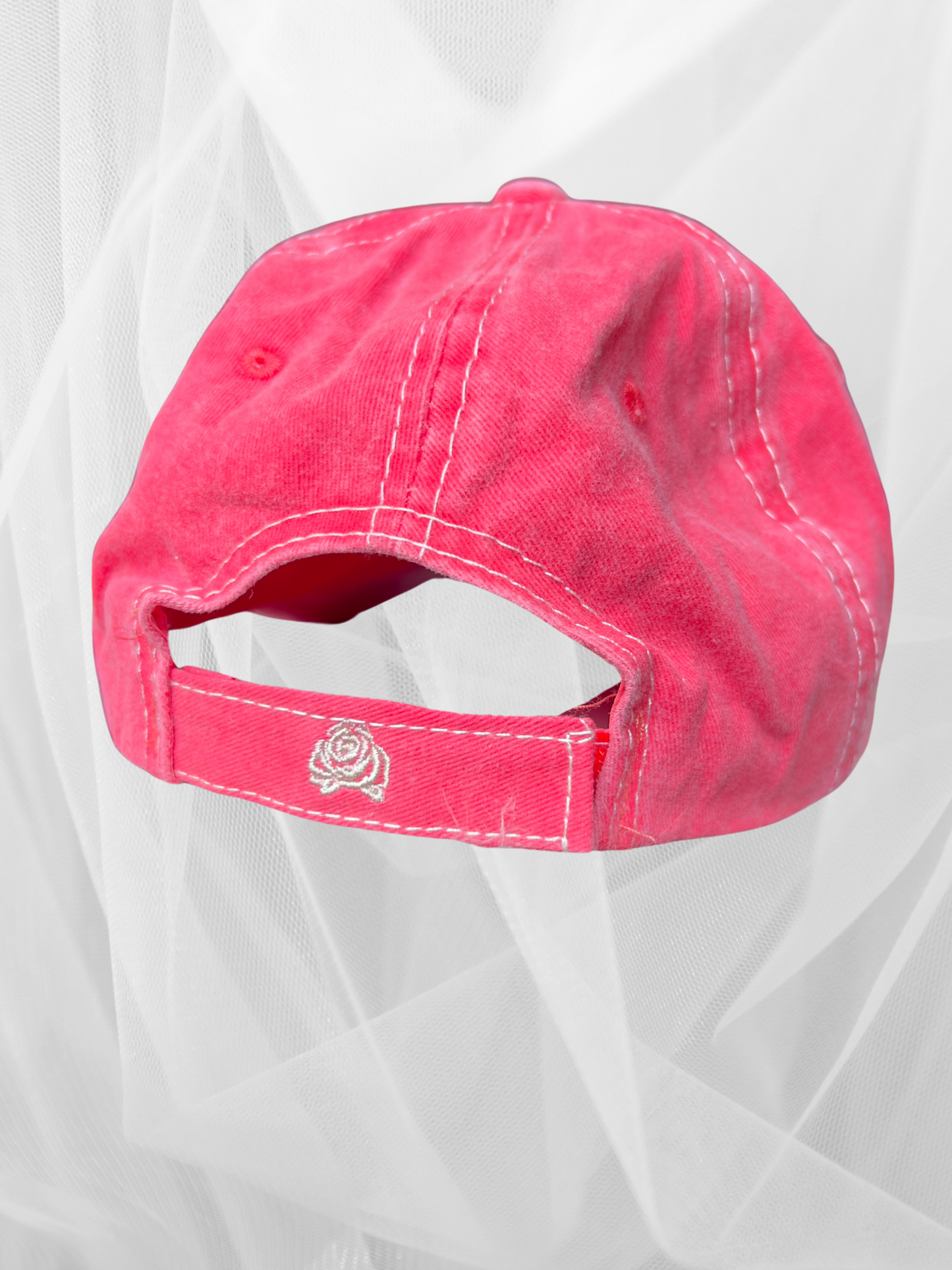 Amen Red Distressed Hat