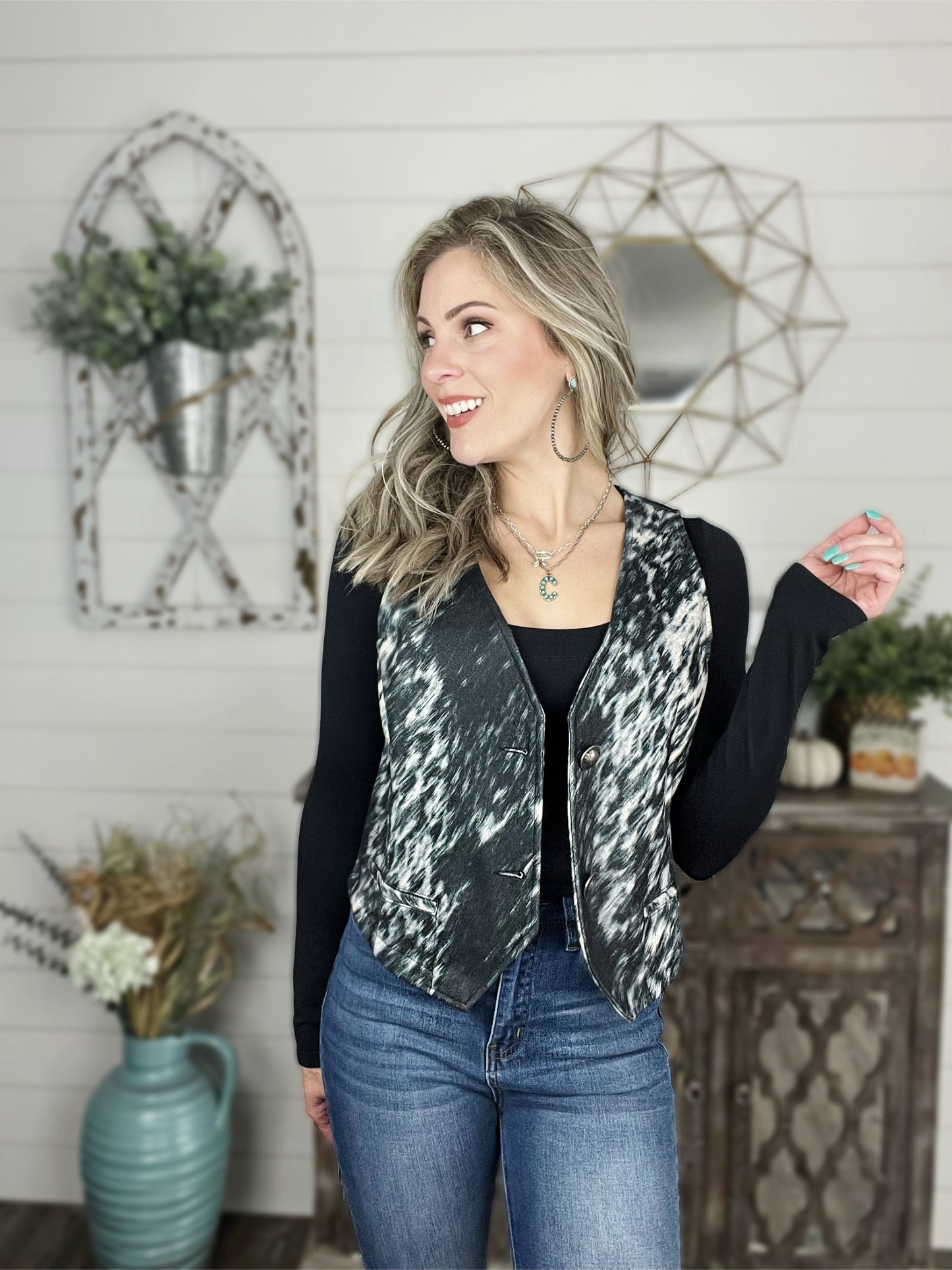 Out On The Range Vest - Cassie's Creekside Boutique