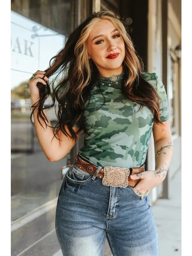 Backwoods Babe Mesh Top - Cassie's Creekside Boutique