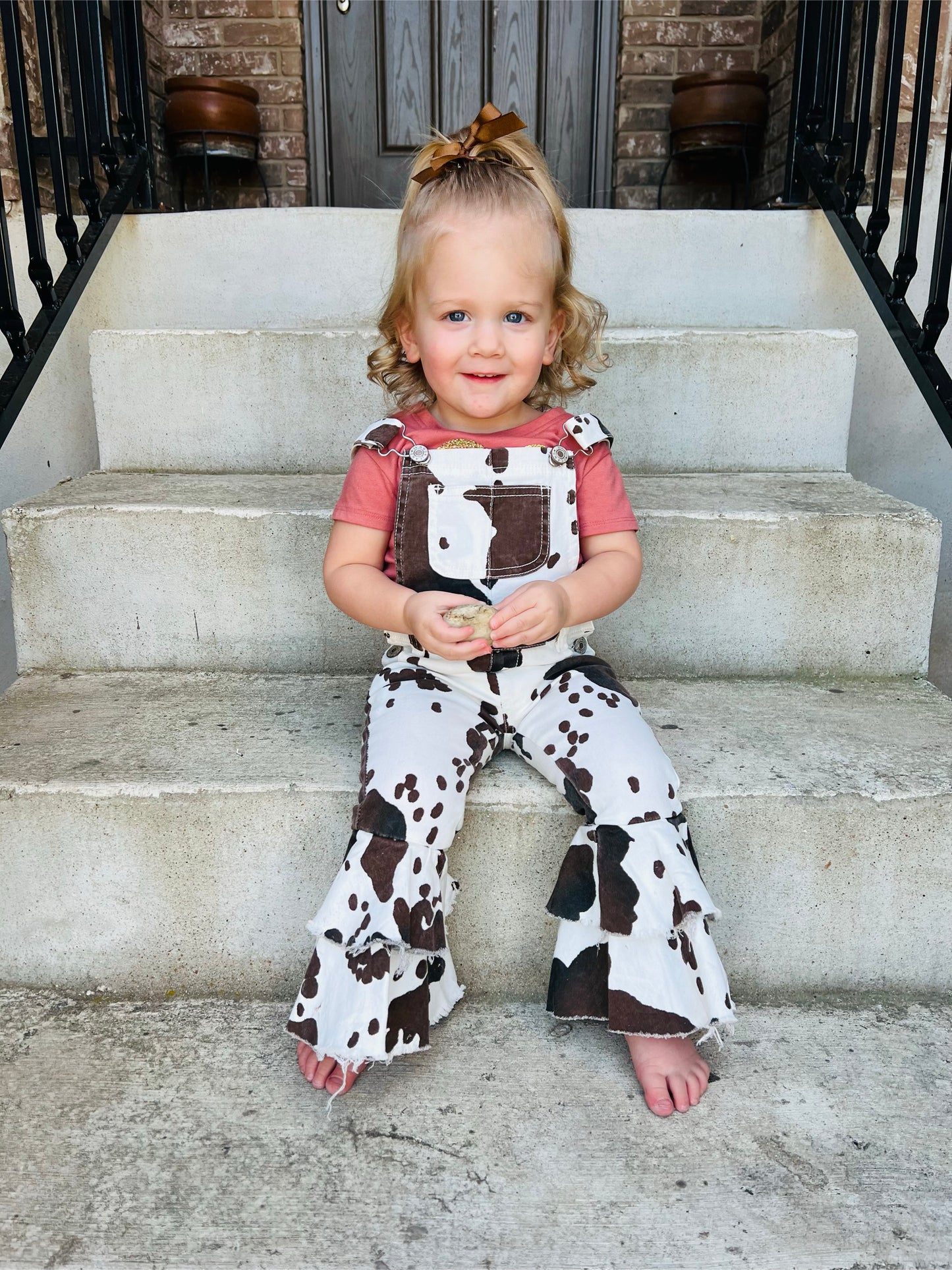 Winnie the Moo Ruffled Overalls - Cassie's Creekside Boutique