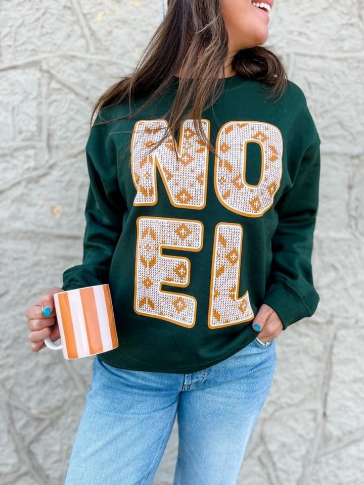 Noel Forest Green Sweater - Cassie's Creekside Boutique