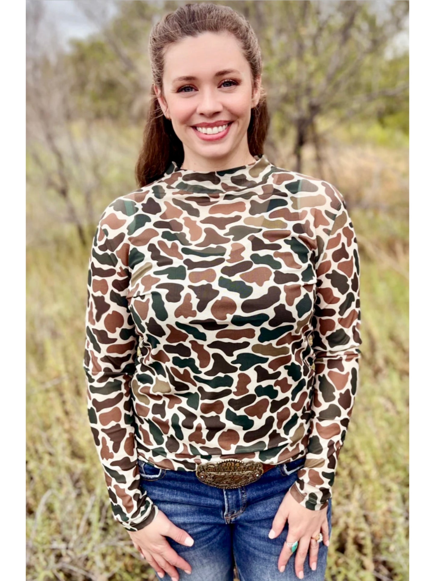 Duck Camo Mesh Top - Cassie's Creekside Boutique