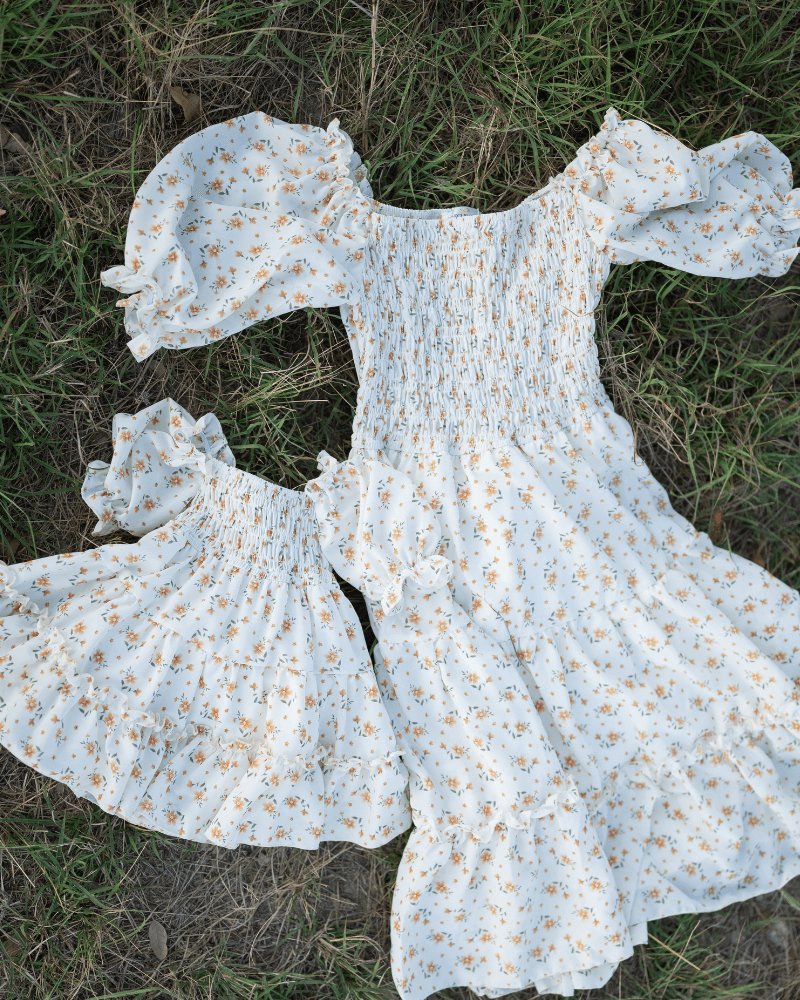 Mommy and Me Yellow Floral Dress - Cassie's Creekside Boutique