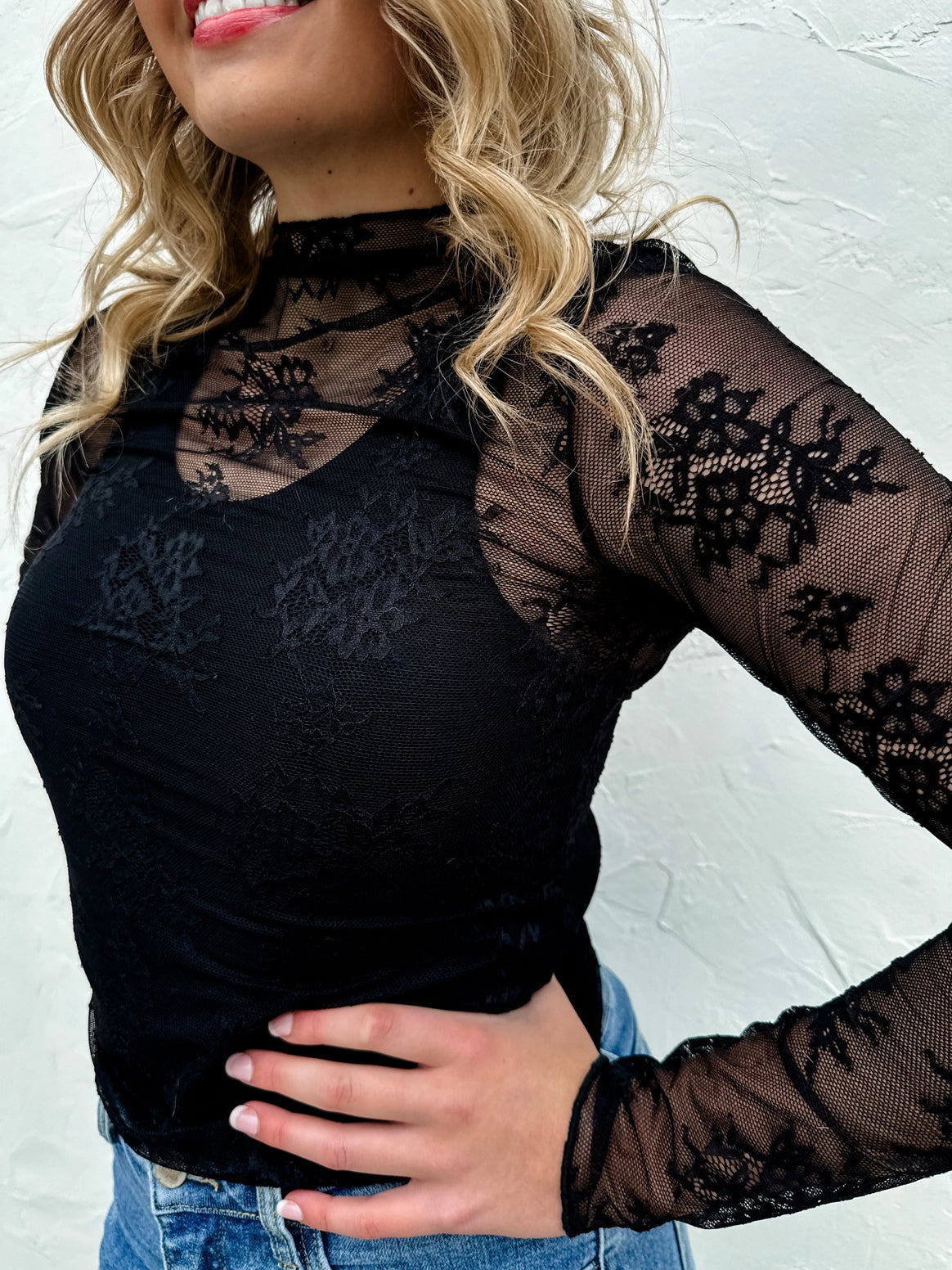 Roxy Lace Top - Cassie's Creekside Boutique