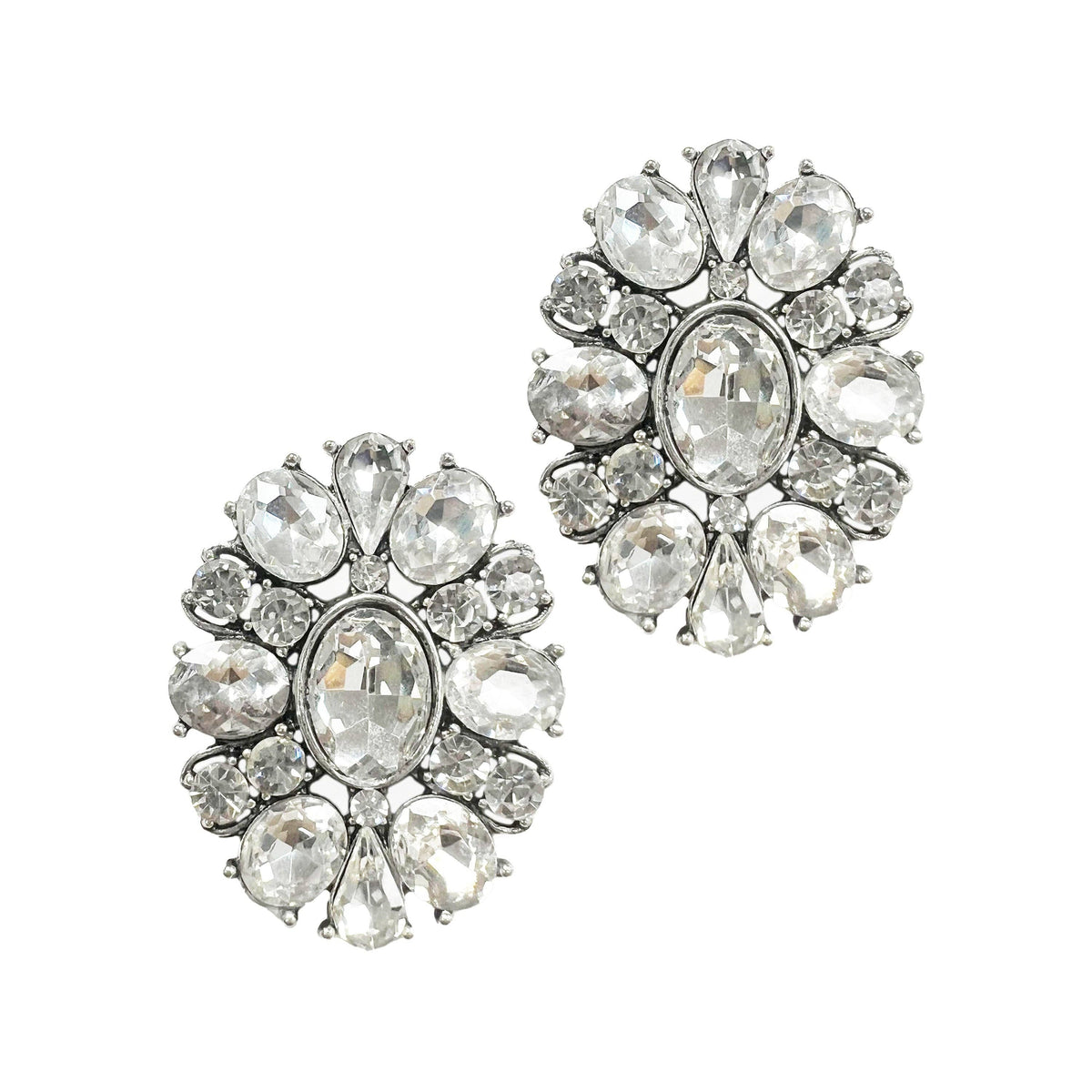 Cowgirl Glam Crystal Flower Studs