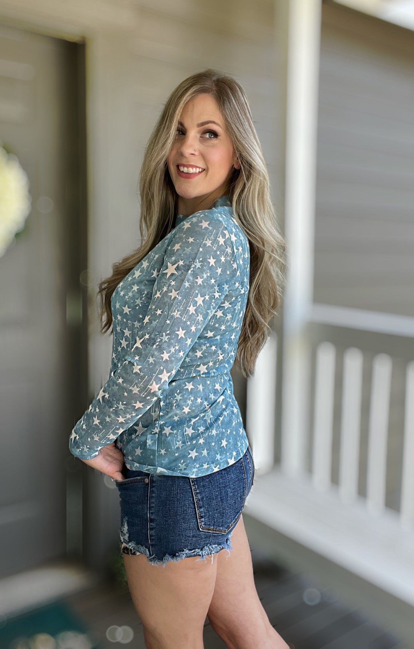 Keeper Of The Stars Mesh Top - Cassie's Creekside Boutique