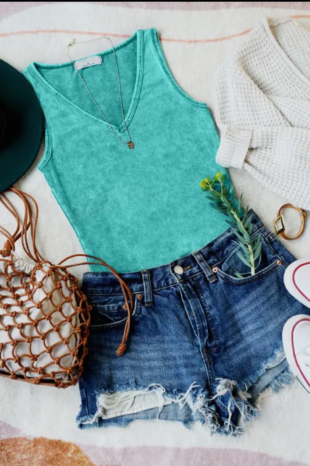 Washed in Turquoise Bodysuit - Cassie's Creekside Boutique
