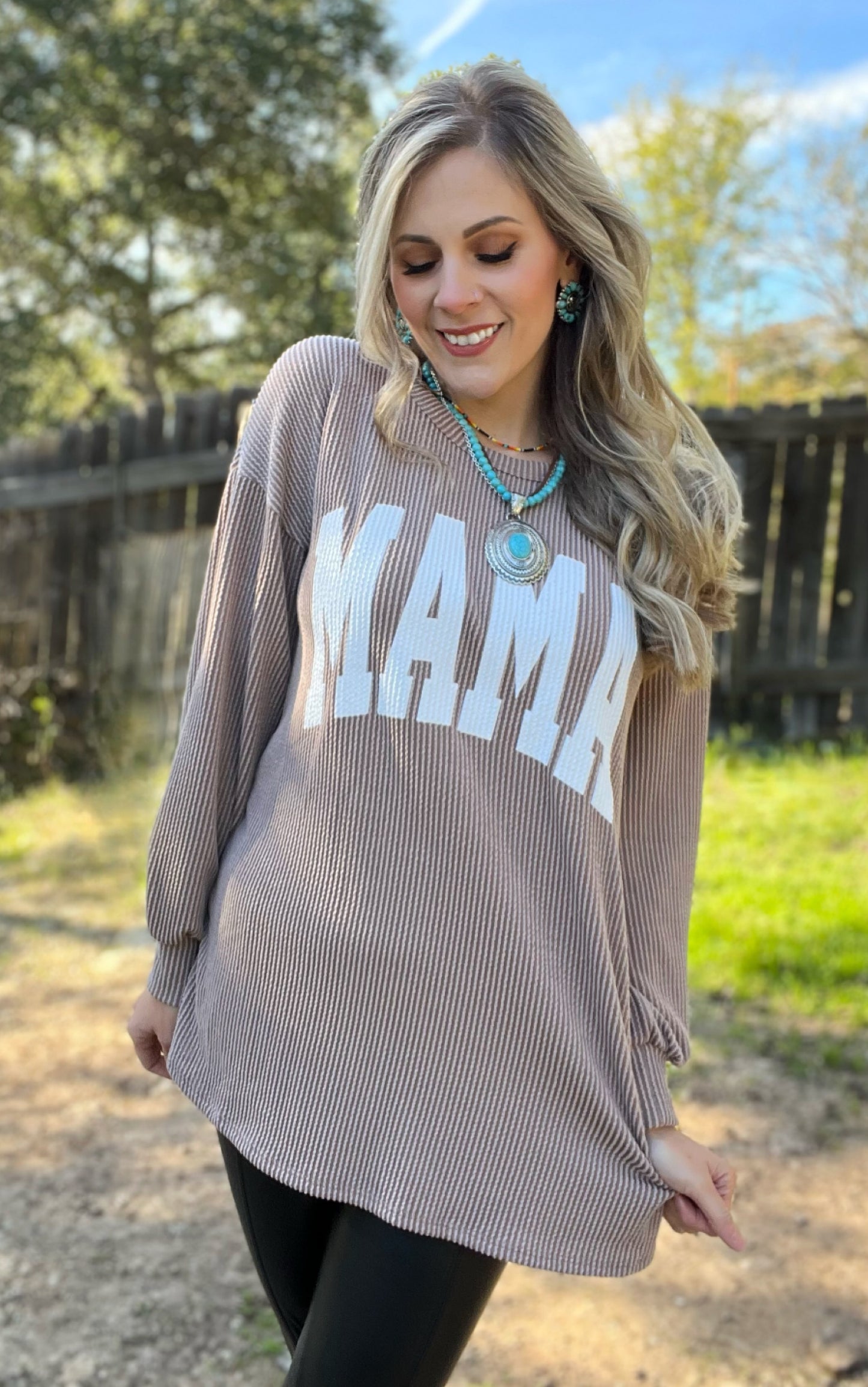 The MAMA Knit Long-Sleeve - Cassie's Creekside Boutique