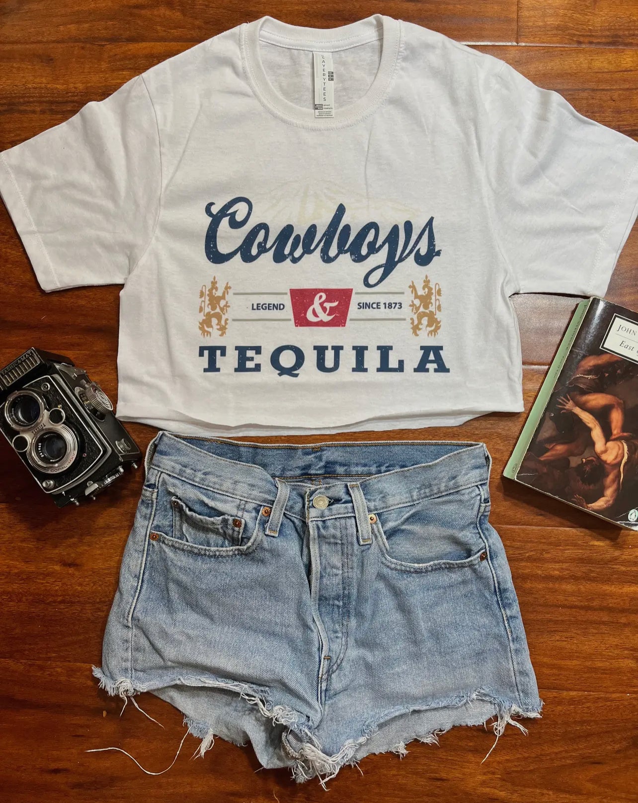 Cowboys & Tequila Crop Top