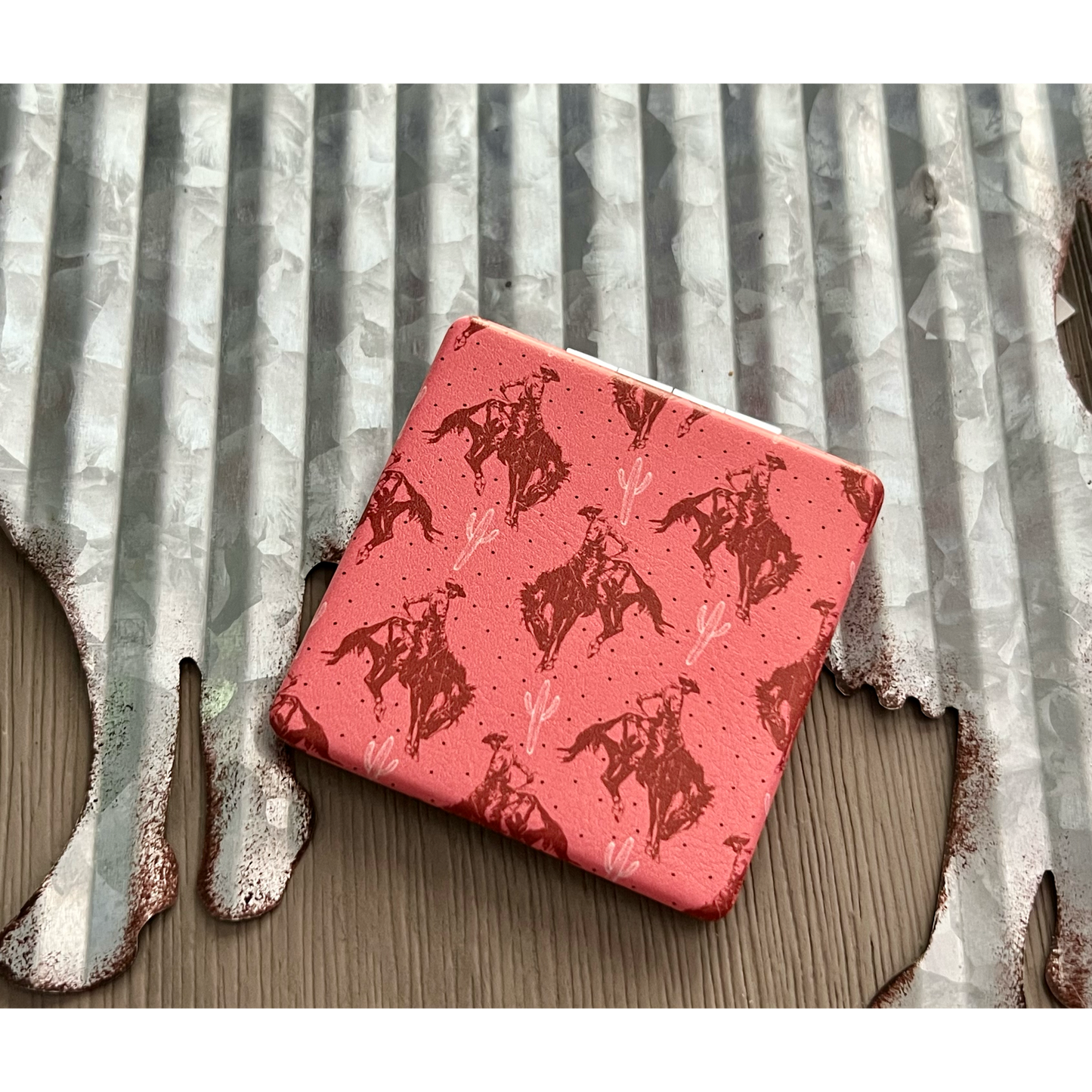 Western Square Compact Mirror - Cassie's Creekside Boutique