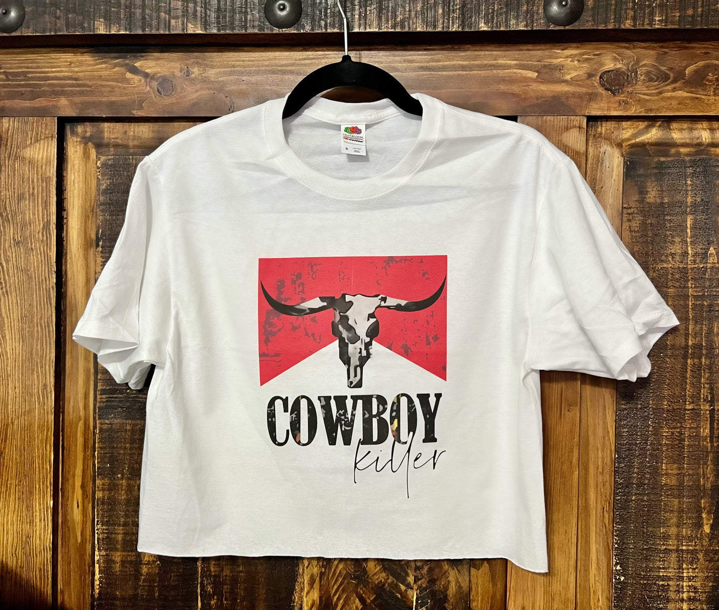 Cowboy Killer Crop T - Cassie's Creekside Boutique