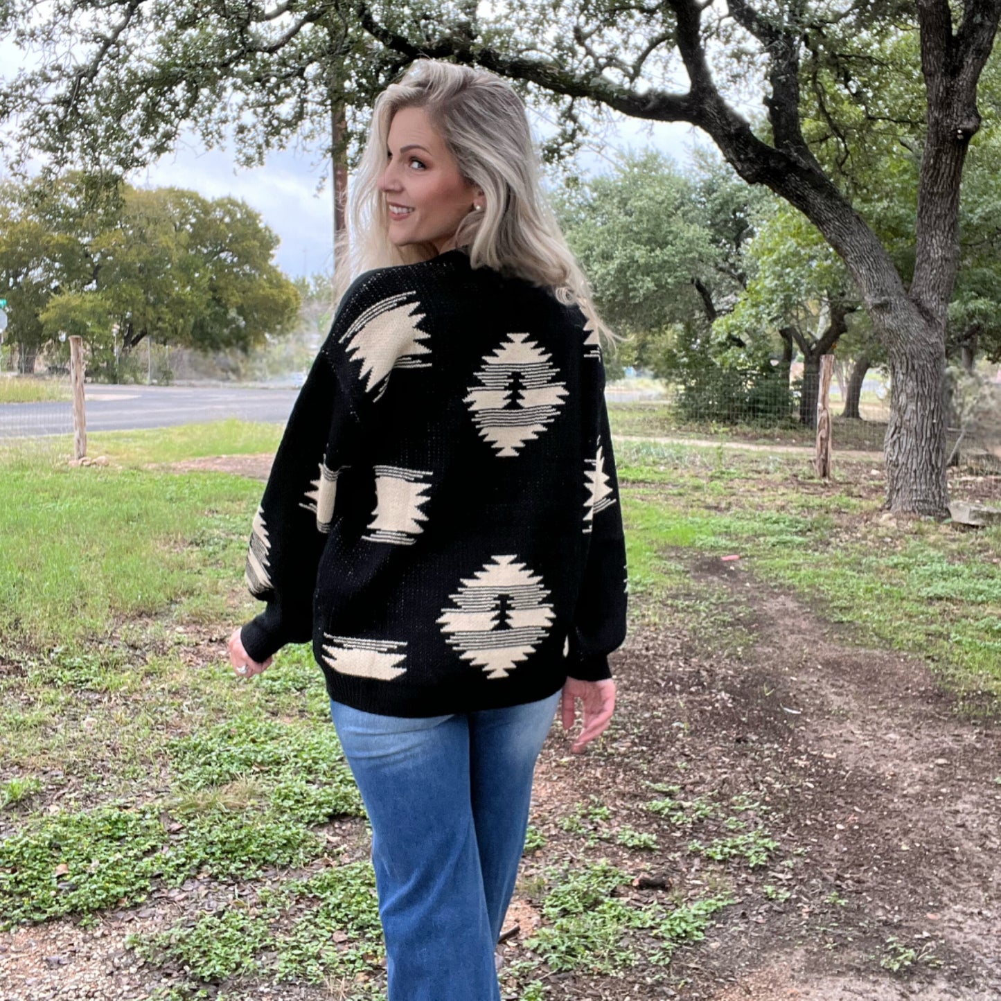 Paint It Aztec Sweater - Cassie's Creekside Boutique