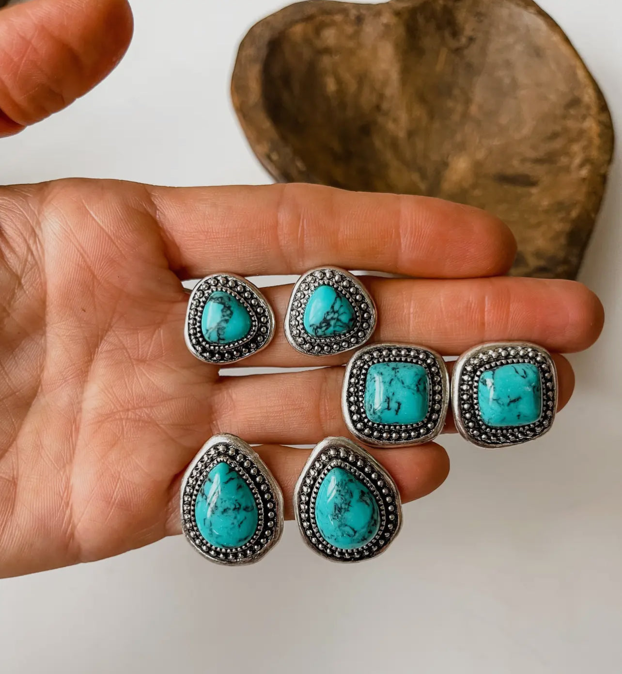 Turquoise Stud Earring Set - Cassie's Creekside Boutique