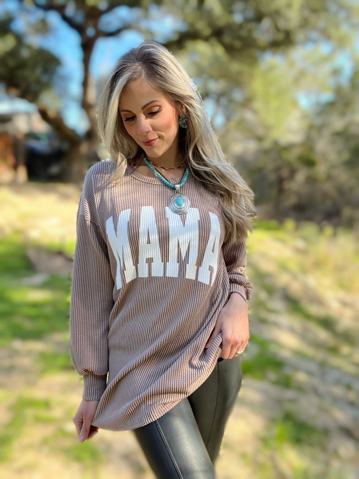 The MAMA Knit Long-Sleeve - Cassie's Creekside Boutique