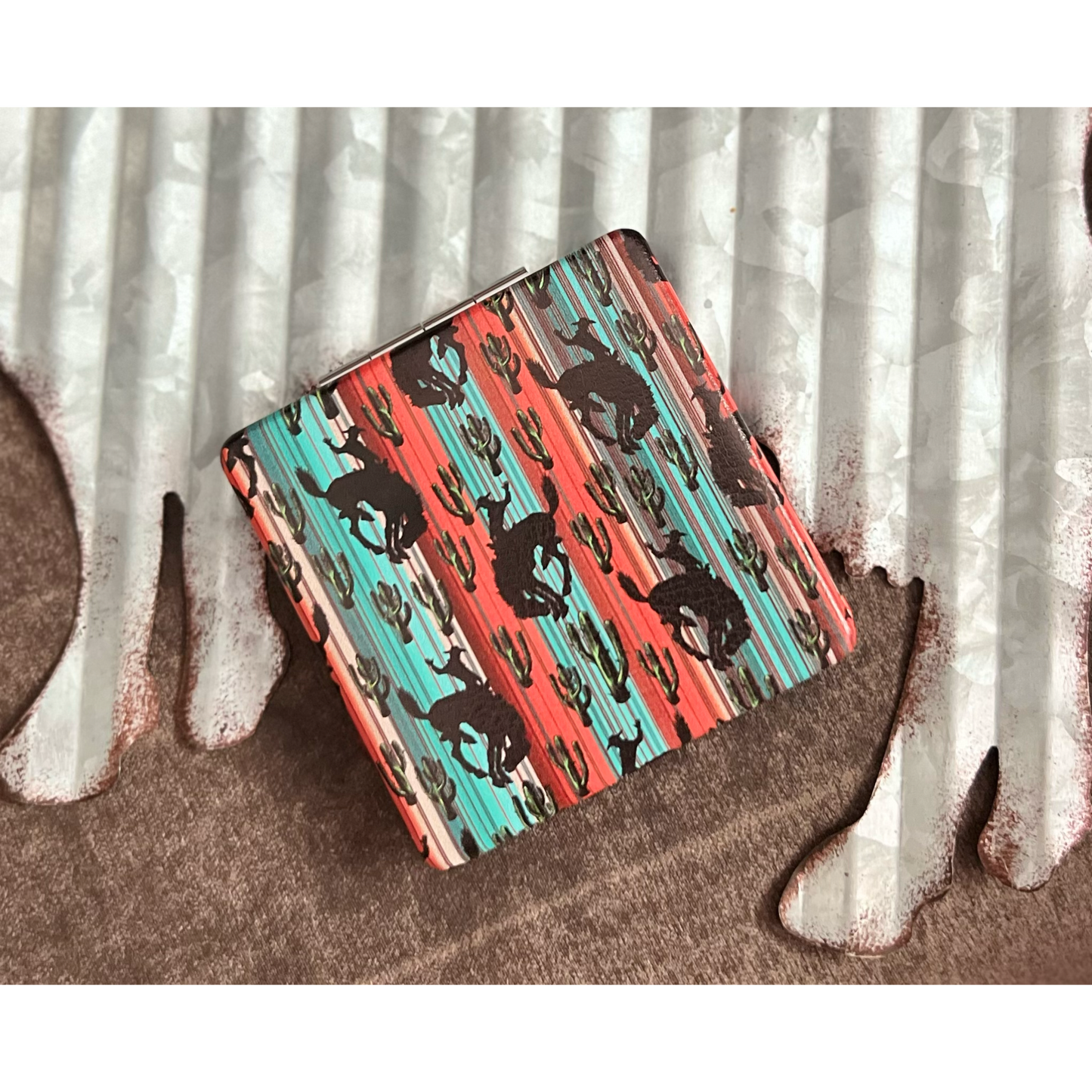 Western Square Compact Mirror - Cassie's Creekside Boutique
