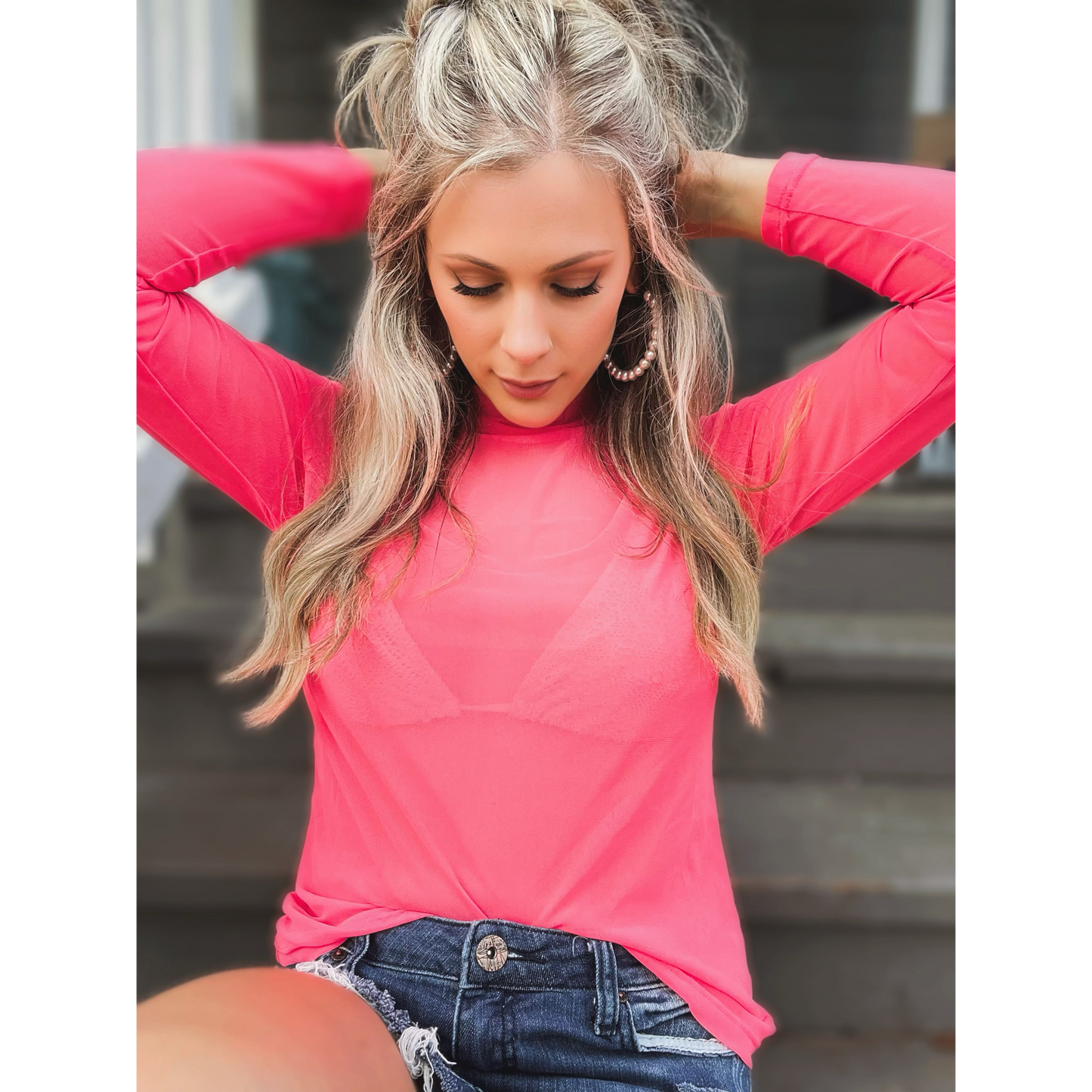 Lets Get Neon and Meshy Top - Cassie's Creekside Boutique