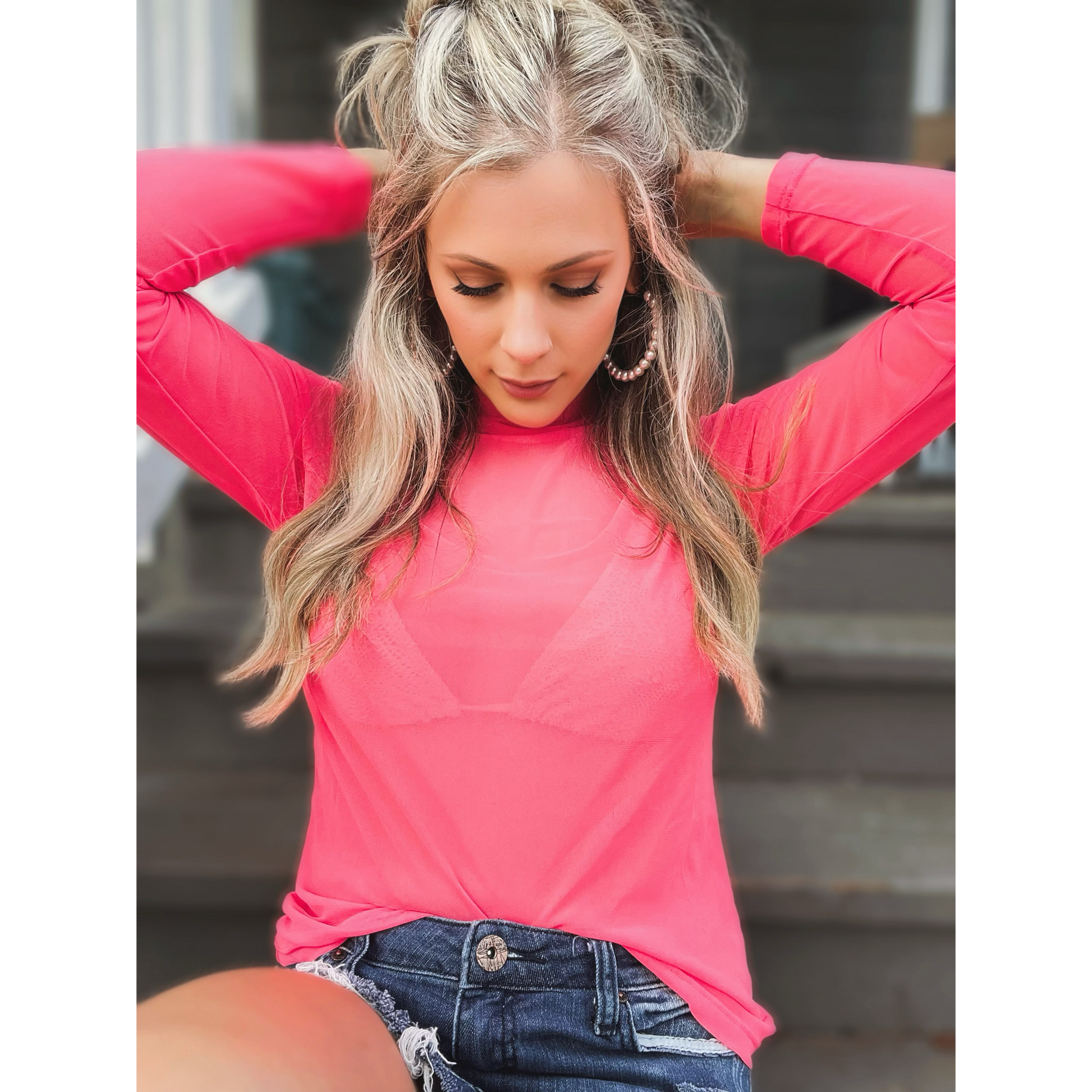Lets Get Neon and Meshy Top - Cassie's Creekside Boutique