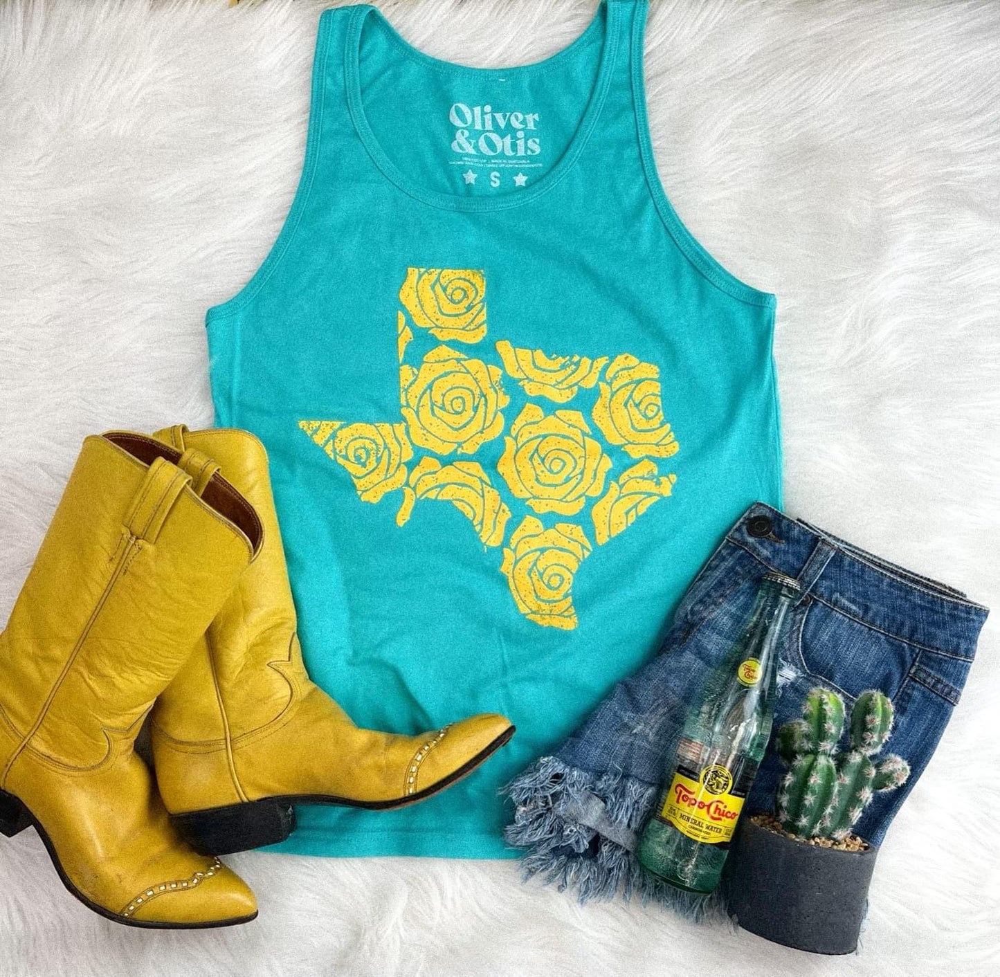 Yellow Rose of Texas Tank - Cassie's Creekside Boutique