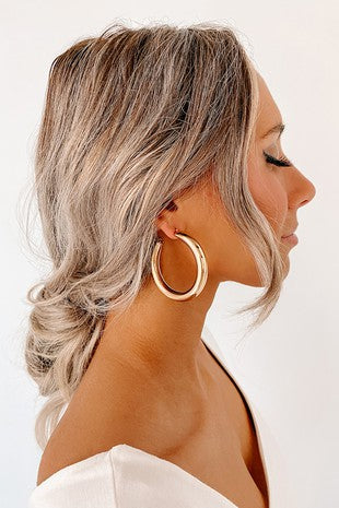 Bold in Gold Hoop Earrings - Cassie's Creekside Boutique