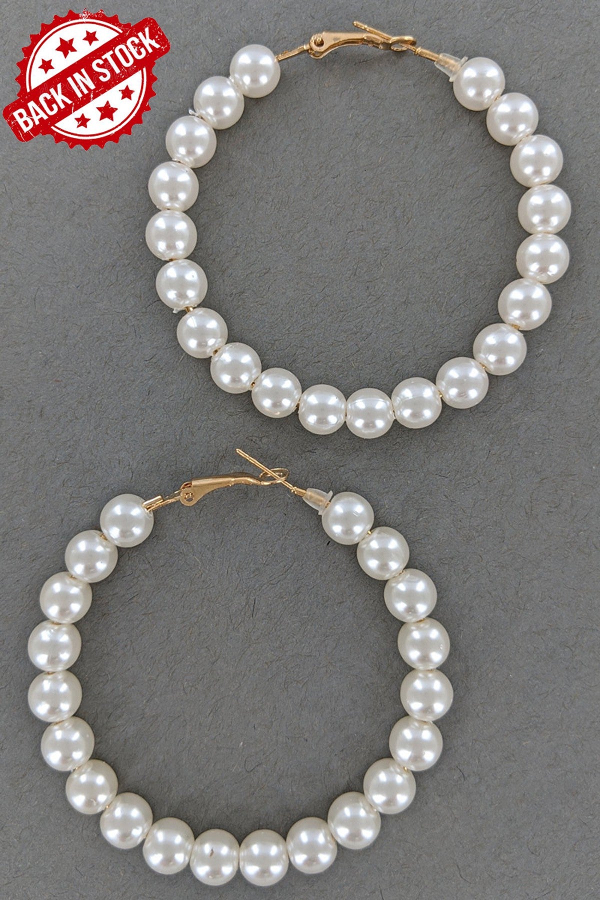 Chasing Pearls Hoop Earrings - Cassie's Creekside Boutique