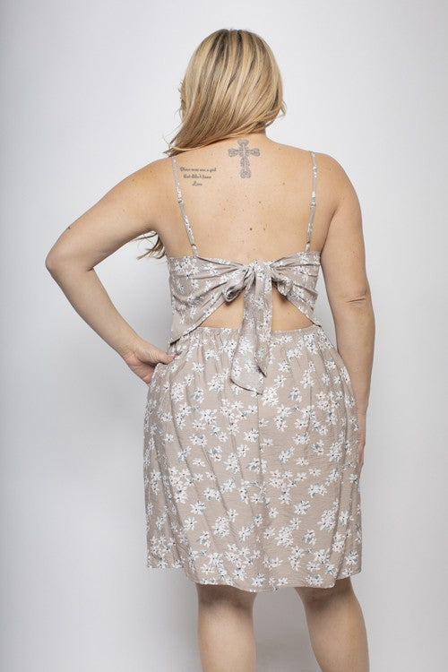 Black Tie Back Dress - Cassie's Creekside Boutique