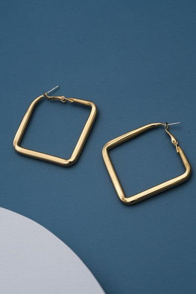 Everyday Square Hoop Earring - Cassie's Creekside Boutique