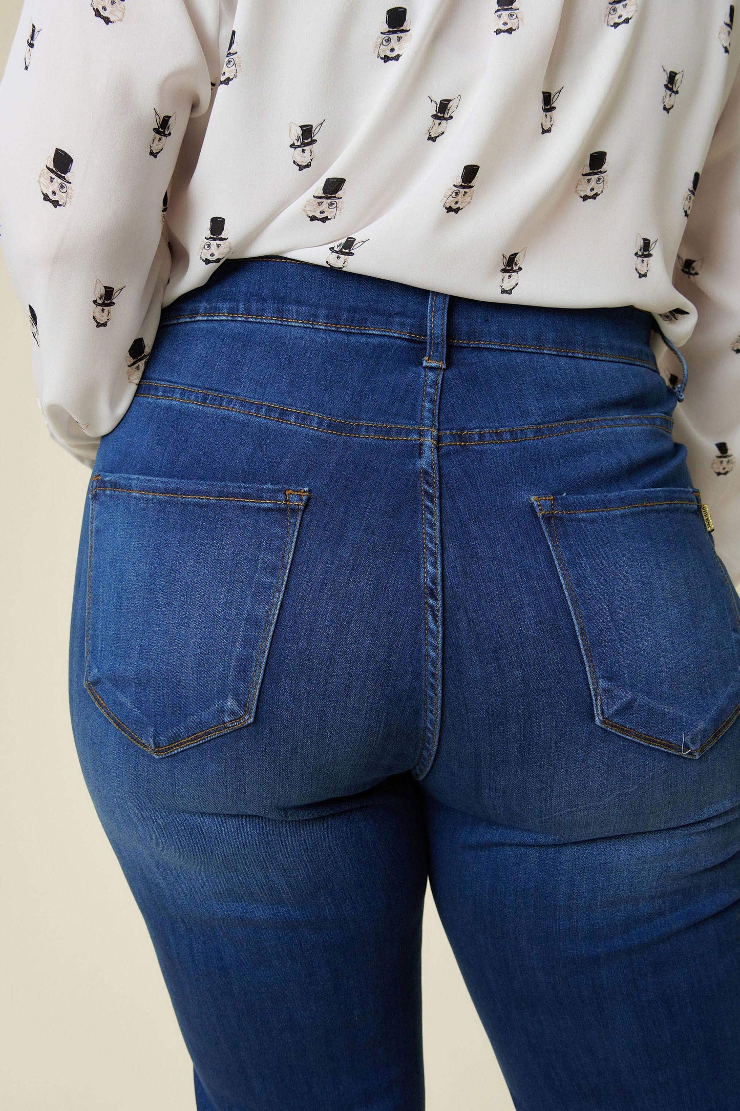 High Waist Distressed Flares - Cassie's Creekside Boutique