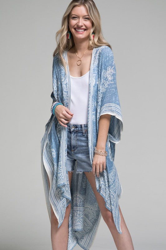 Paisley Print Kimono - Cassie's Creekside Boutique