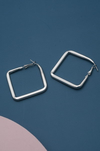 Everyday Square Hoop Earring - Cassie's Creekside Boutique