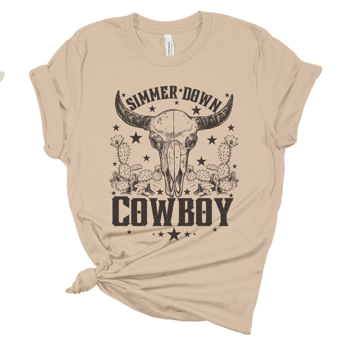 Simmer Down Cowboy T-Shirt - Cassie's Creekside Boutique