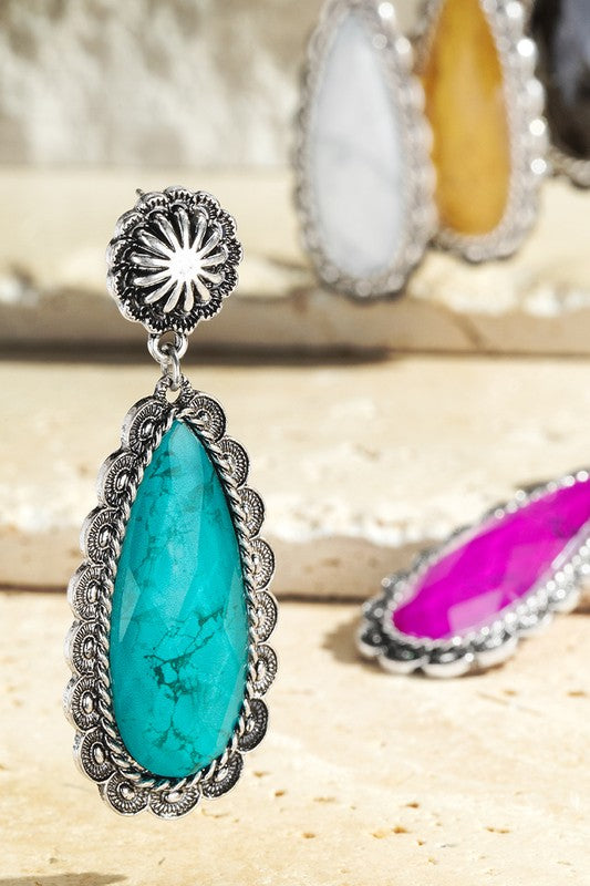 Turquoise Dangle Earrings - Cassie's Creekside Boutique
