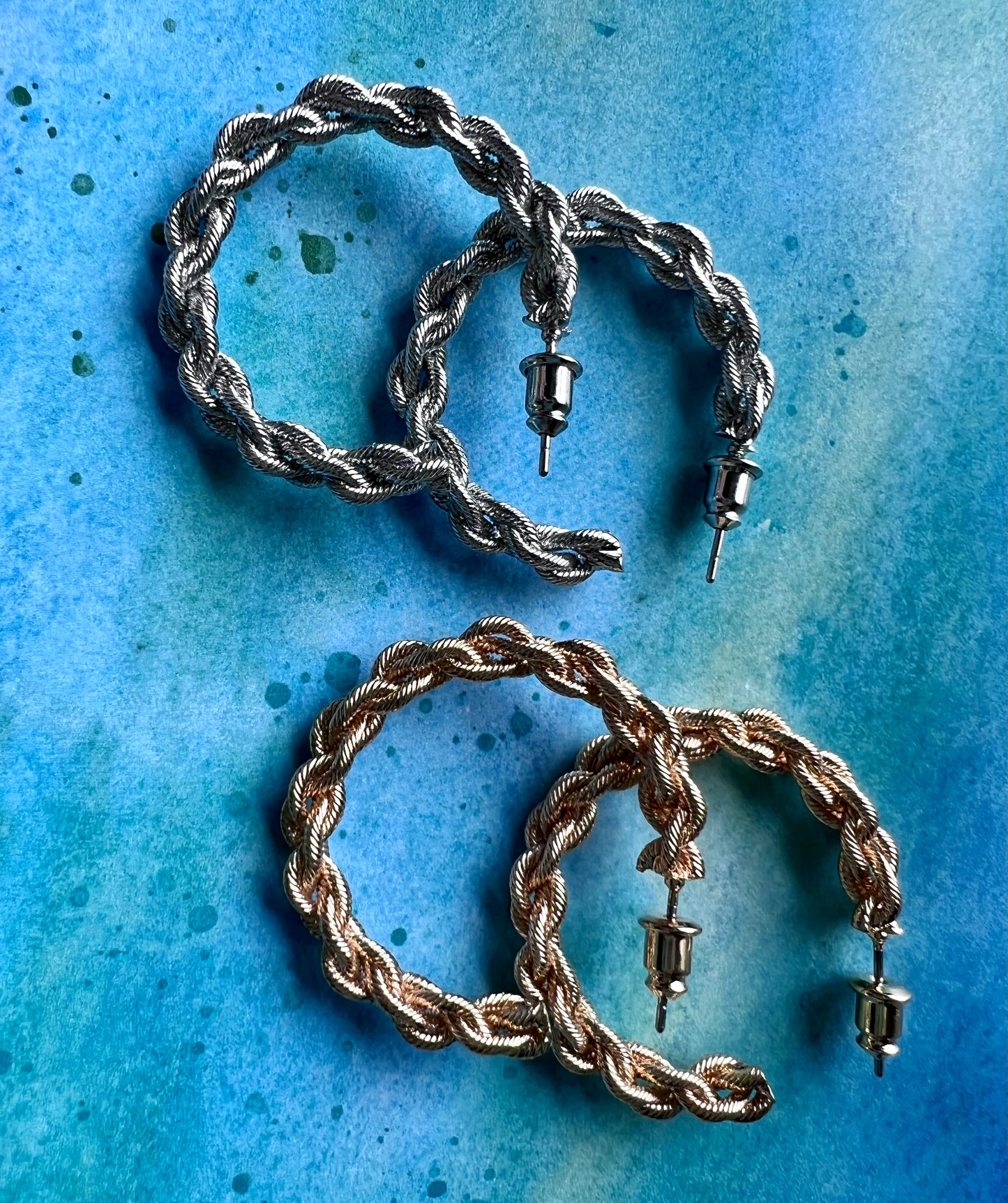 Braided Hoop Earrings - Cassie's Creekside Boutique