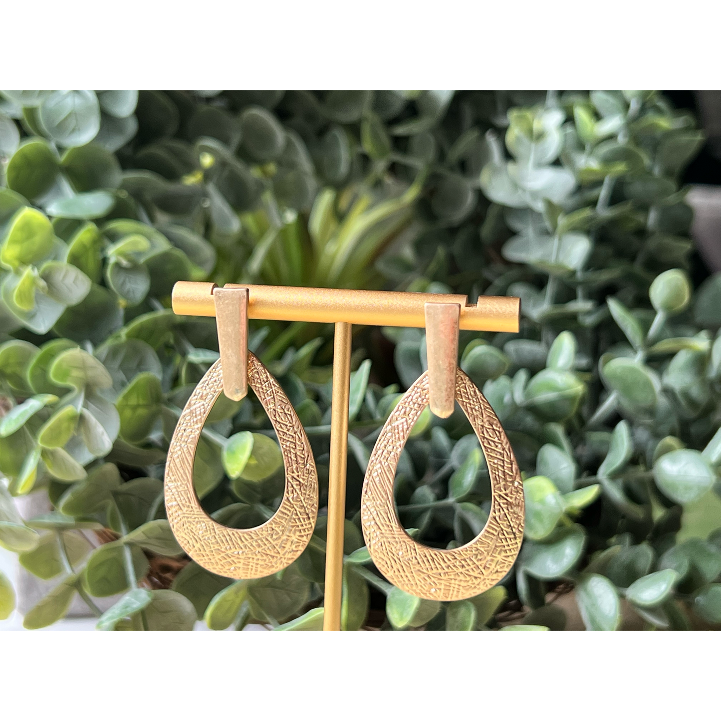 Textured Teardrop Earrings - Cassie's Creekside Boutique