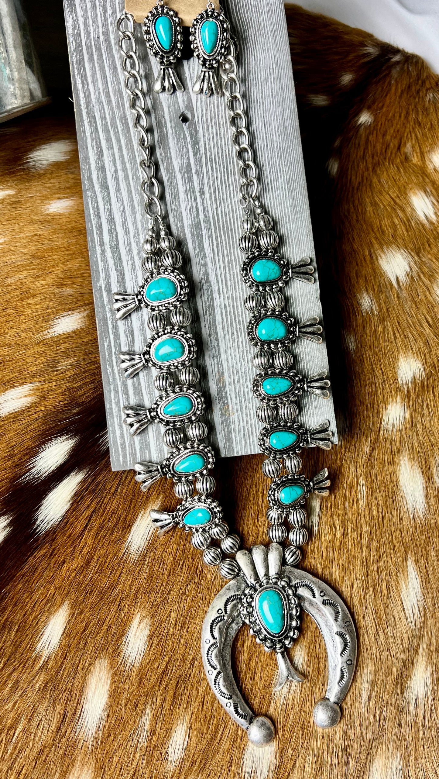 Turquoise Squash Blossom set - Cassie's Creekside Boutique