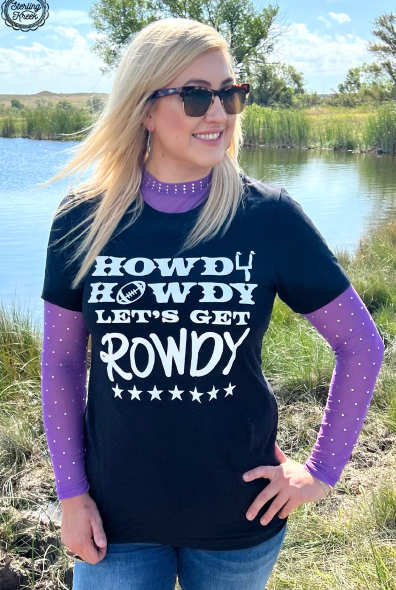 Purple Haze Mesh Top - Cassie's Creekside Boutique