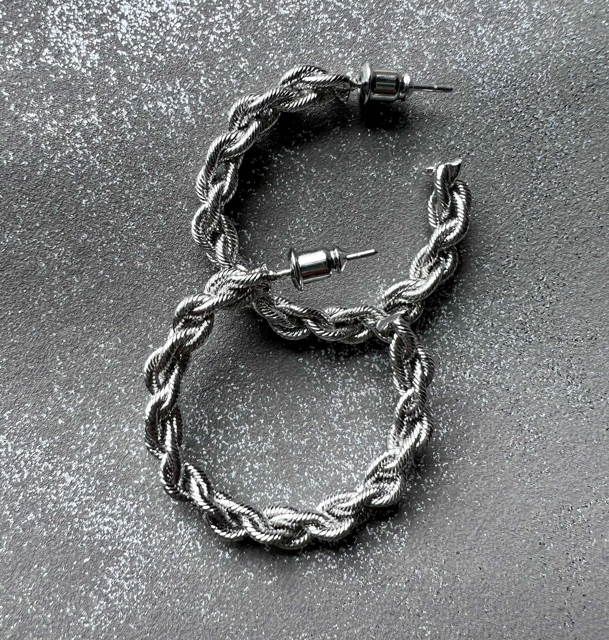 Braided Hoop Earrings - Cassie's Creekside Boutique