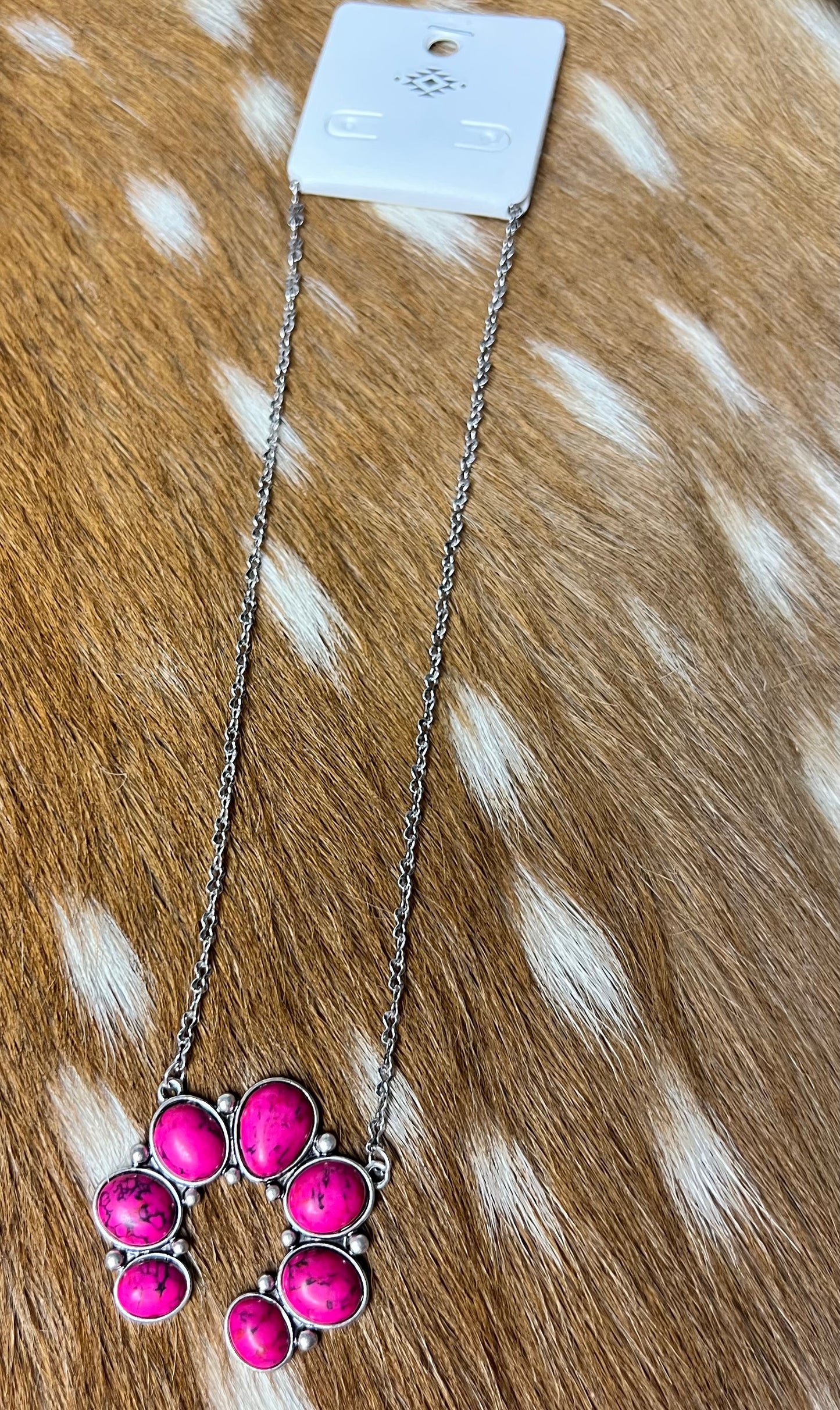 Pink Rowena Squash Blossom Necklace - Cassie's Creekside Boutique