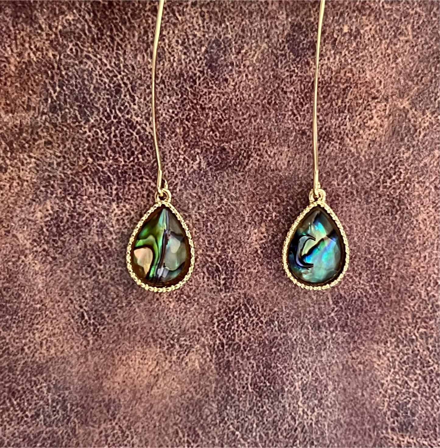 The Abalone Teardrop Earrings - Cassie's Creekside Boutique