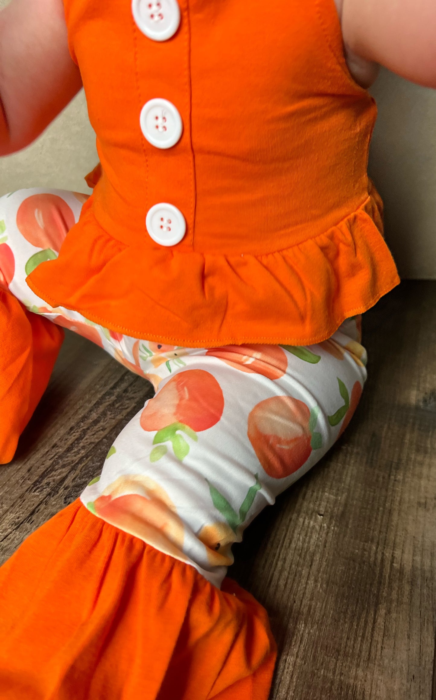 Sweet as a Peach Girls set - Cassie's Creekside Boutique