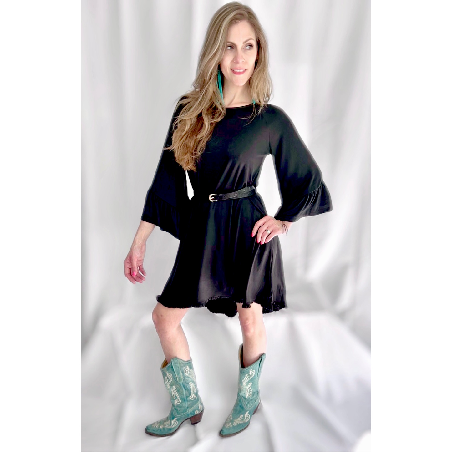 The Black Flare dress - Cassie's Creekside Boutique