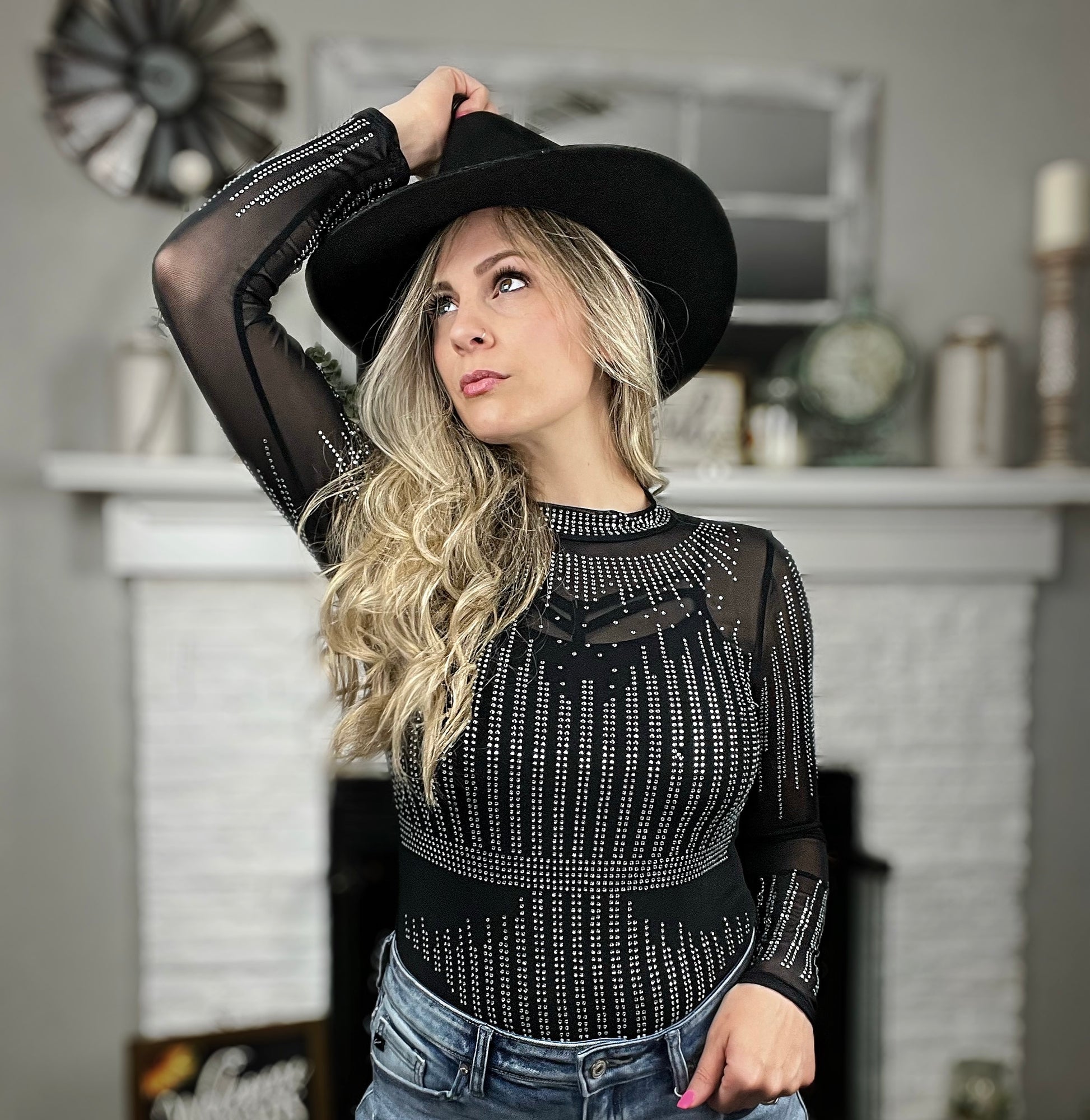 Rhinestone Cowgirl Bodysuit - Cassie's Creekside Boutique