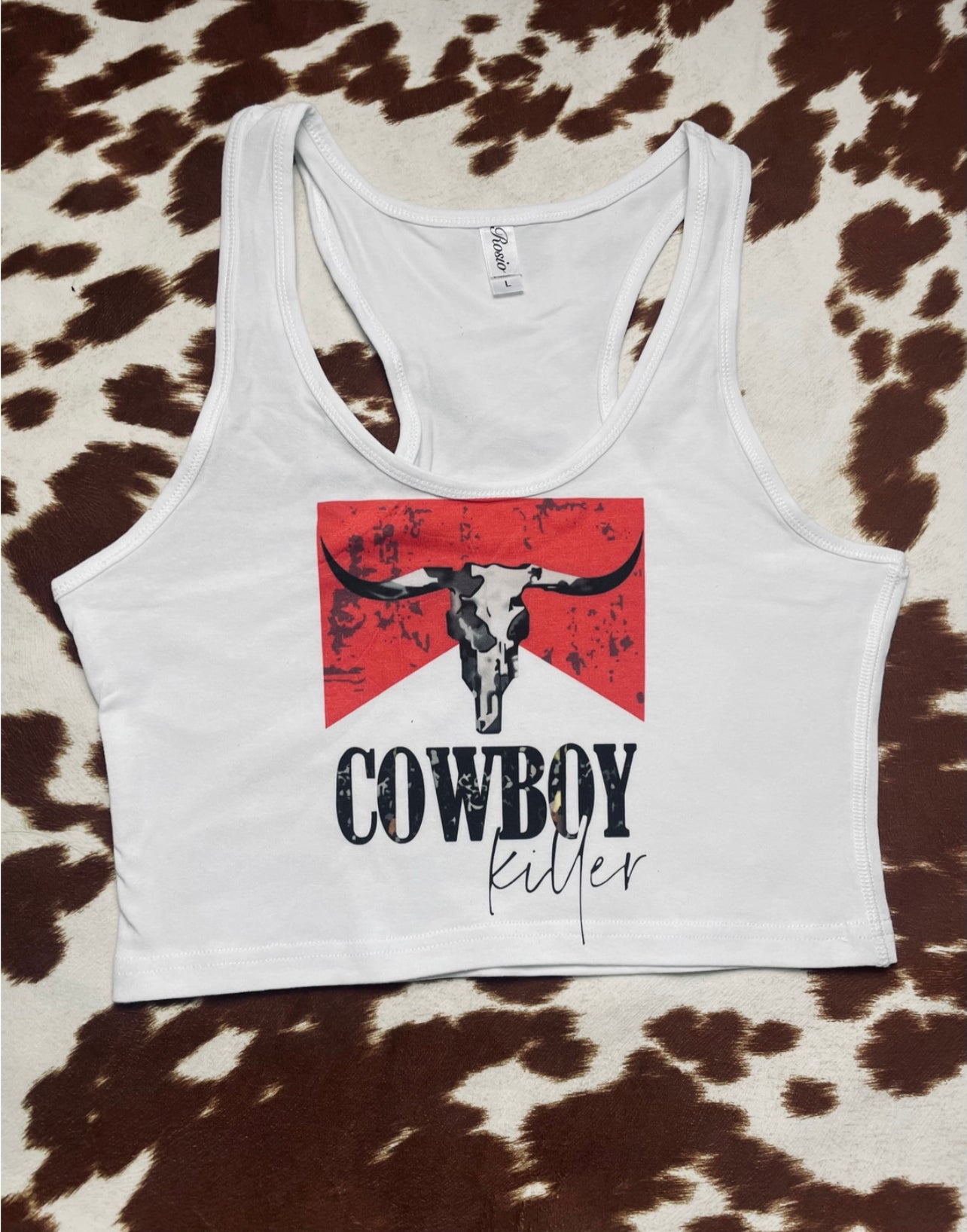 Cowboy Killer Crop Tank - Cassie's Creekside Boutique